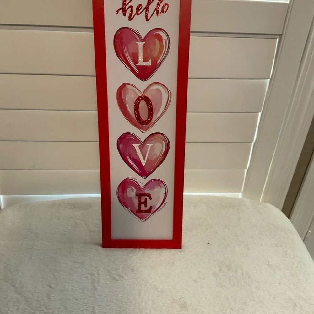 Red Love Heart Wall Decor